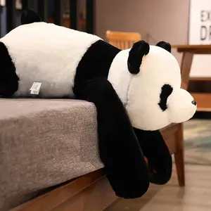60cm-120cm Giant Panda Plush Toys Soft Sleep Pillow Cartoon Animal Bear Stuffed Baby Doll Classic Kids Birthday Christmas Gifts