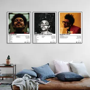 3-piece set: A Hard Day's Night - Let It Be - Rubber Soul music album cover canvas wall art, perfect for bar, club, cafe, home, office and bedroom decoration, cafe art wall poster, music decoration, the perfect gift, frameless.