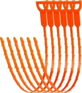 25 Inch Hair Drain Cleaner Tool, 20 Inch Drain Clog Remover Tool, 6Pack Drain Auger Hair Cleaning Tool, Hair Cather Shower Drain Tool for Kitchen, Sink, Bathroom, Sewer Bathtub Set Set