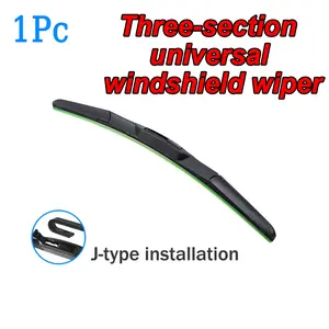 Universal Three-Stage Soft Rubber Wiper Blade, Quiet and Durable, Multiple Sizes Available, Suitable for Front Windshield, Car Accessories