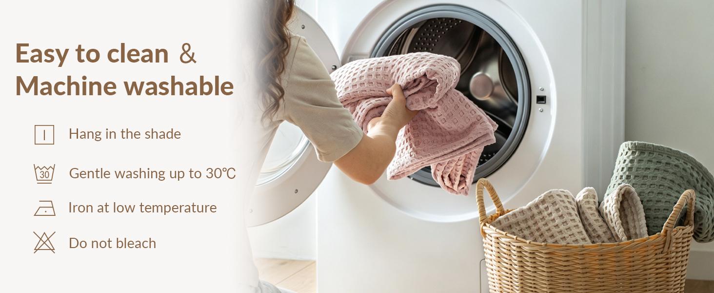 Exclusivo Mezcla 100% Cotton Waffle Weave Throw Blanket - Breathable Soft, Skin-Friendly Cozy Layer for Bed/Couch, Multi-Colors Home & Travel Premium Textured Lightweight Bedding Throw, Throw Blankets, Multi-Size