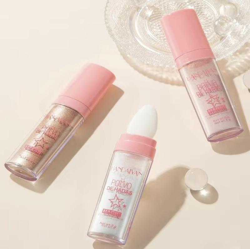 Highlighter Powder, Long Lasting Shimmering Highlighter Powder, Natural Brightening Highlighter Powder, High-gloss Makeup Powder, Glitter Bar