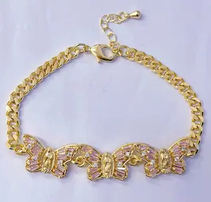 Virgencita de Guadalupe Butterfly Bracelet Gold Plated Unique Design Inspired by Virgin of Guadalupe Symbolic and Stylish Accessory for Any Occasion