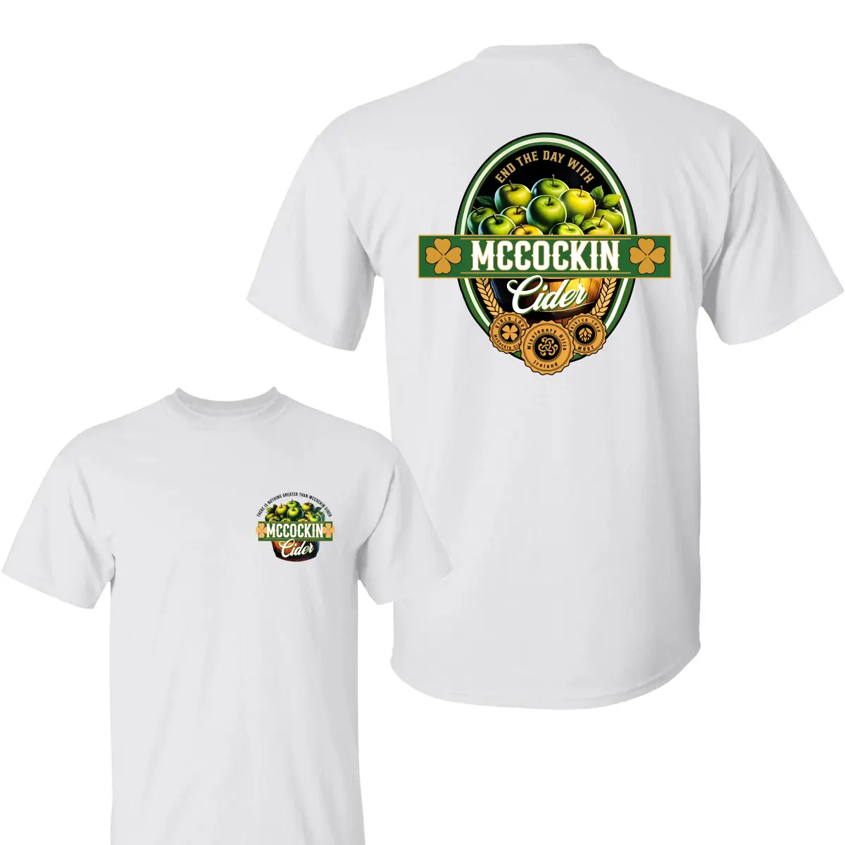 McCockin Cider Men's funny T-shirt, McCockin Shirt, Crewneck Humor Menswear Casual Tshirt, For Men, For Women