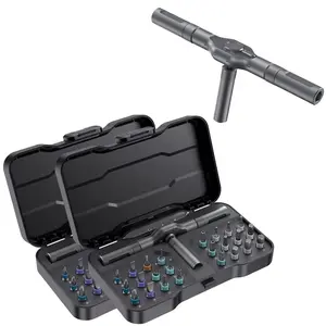 24 In 1 Multi-purpose Ratchet Wrench Screwdriver Set Magnetic Bits Tools Set DIY Household Repair Tool Precision Hand Tools Work Multipurpose Screwdriver