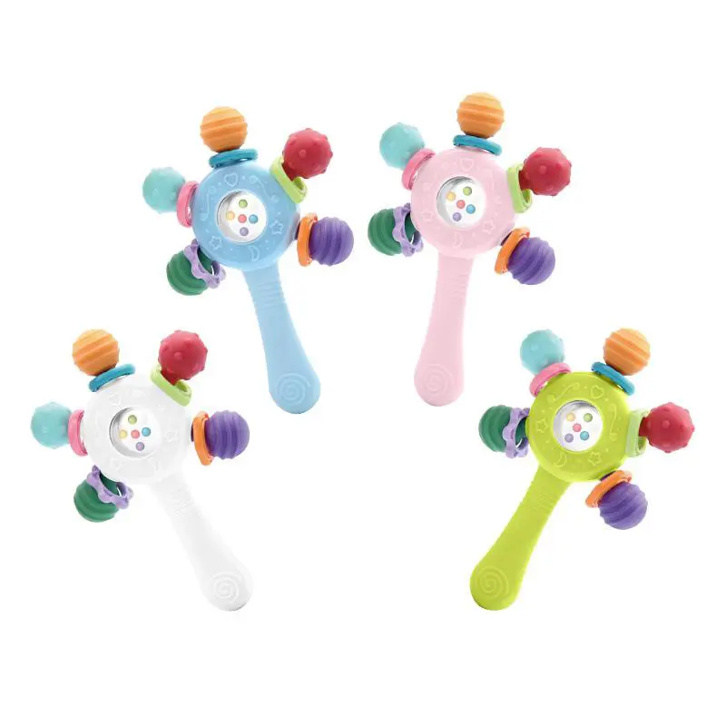 Baby Teething Toy, Sensory Rattle Stick for 0-12 Months – Fine Motor Skill & Brain Development, Newborn Gift Set for Infant Boys and Girls