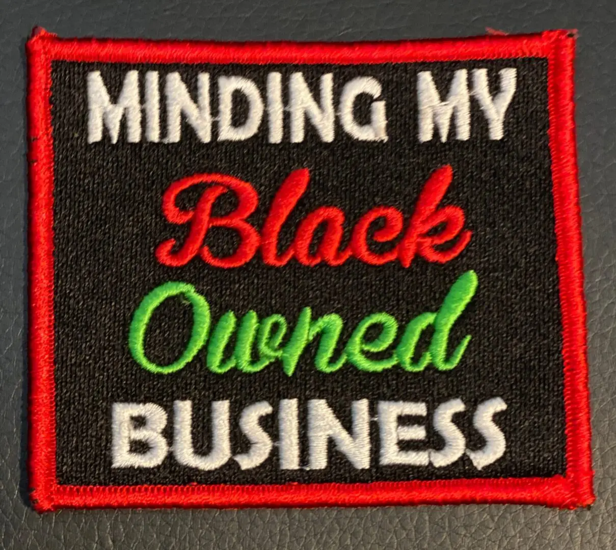 Prideful Patchez Black Owned Business Iron/Sew On Patch for Clothing - 3x3 Inches