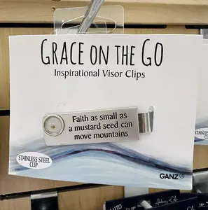 Grace on the Go Inspirational Visor Clips