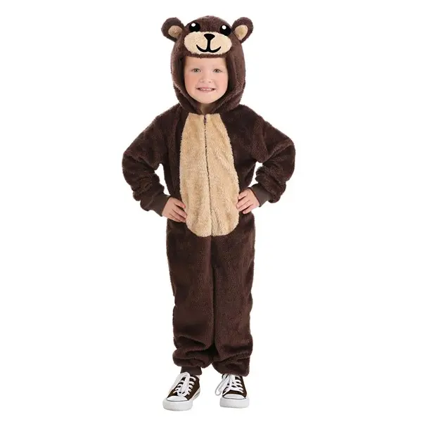 Toddler Brown Bear Jumpsuit Costume