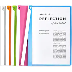 Clear Report Covers with Swing Clip, Professional Clear Front Presentation Folders for Resume, 30 Sheets Capacity A4 Size File Document Organizer, No Punch Needed