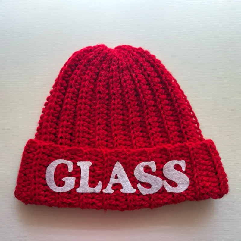 RED CROCHET BEANIE