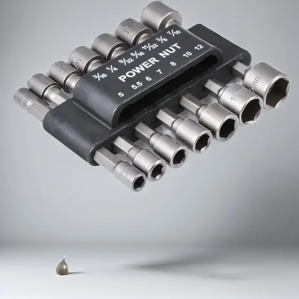 1/4 Hexagonal Handle Power Nut Driver Drill Bit, 1 Set High Hardness Strong Magnetic Power Nut Socket Drill Bit Kit, Power Tools Accessories