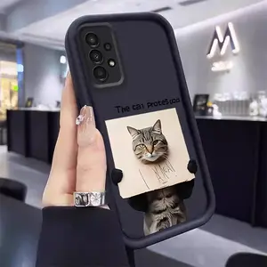 Cat Photo Taking Pattern phone Suitable For Samsung Galaxy A23 5G Case is suitable For Galaxy A23 5G with TPU Shock proof design perfect for popular