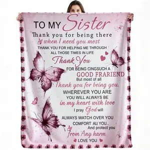 Sister Gift Blanket Emotional Gift For Sister Birthday Gift