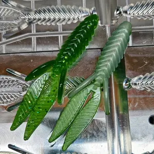 3.75" BT Bomb creature bait. Watermelon Magic/White Pearl laminate