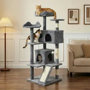 Baohe Cat Tree,48"/58"/60"/68"/70" Multi-size Multilevel Cat Tower, Indoor Cat Furniture with Private Cat Condos, Perches, Cat Scratching Posts & Hang