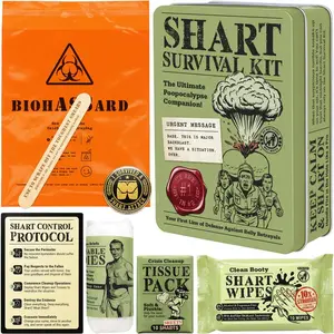 Witty Yeti's Military-Grade NEW Shart Survival Kit for When Your Butt Commits Treason. Emergency Backup Gag Gift for Digestive Mutiny & Rear-End Rebellion.