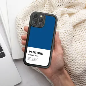 Phone Case - One Piece of Classic Blue Pantone Phone Cases with a Easy Design, Compatible with Multiple Iphone Including 17, 16, 15, 14, And 13 Pro Max
