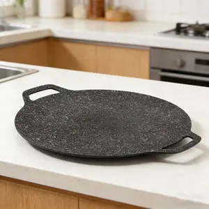 Outdoor Camping Grill Plate, Korean BBQ Plate, Portable Cooking Skillet, Meat Pot, Barbecue Plate for Hiking, Picnic