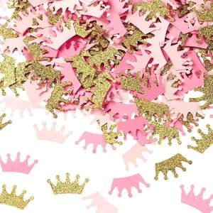 1pack 100 of them Crown Confetti for Valentine Day Weddings Table Decor and Photo Props Romantic Party Decorations