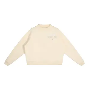 Essential Fleece Mock-Neck Crew Sweatshirt