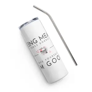 Stainless steel tumbler - Being Mean Skull
