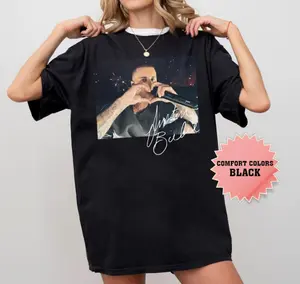 Bieber Heart Sign Vintage Comfort Colors Shirt, Retro Music T-Shirt, Tour 2026 Tee