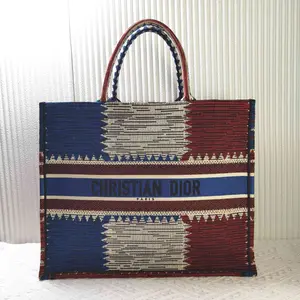Pre-owned Canvas Shoulder Bags Christian Dior Booktote Limited ShowPiece