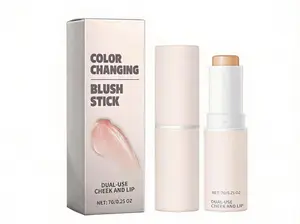 Color-Changing Blendable Blush Stick - Gentle, Natural, Lightweight, Long-Lasting, Easy-to-Apply for Bare Makeup Look (Beauty & Personal Care Skincare Tool), Blend