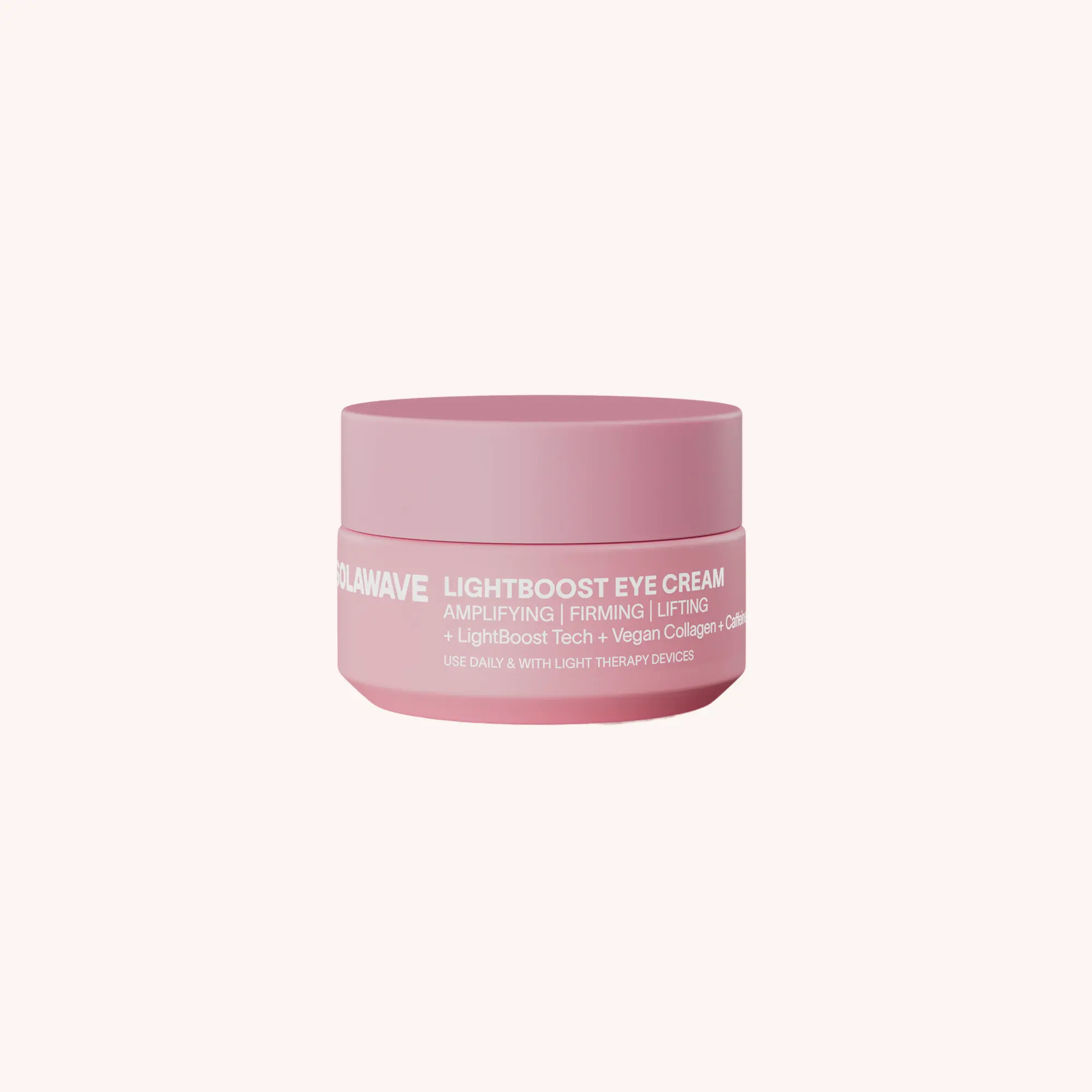Red Light Therapy Boosting Eye Cream for Anti-Aging and Moisturizing with Caffeine and Vegan Collagen