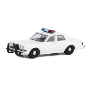1980-89 Dodge Diplomat White w/ Lights - Hot Pursuit Diecast 1:64 Scale Model Car - Greenlight 43006