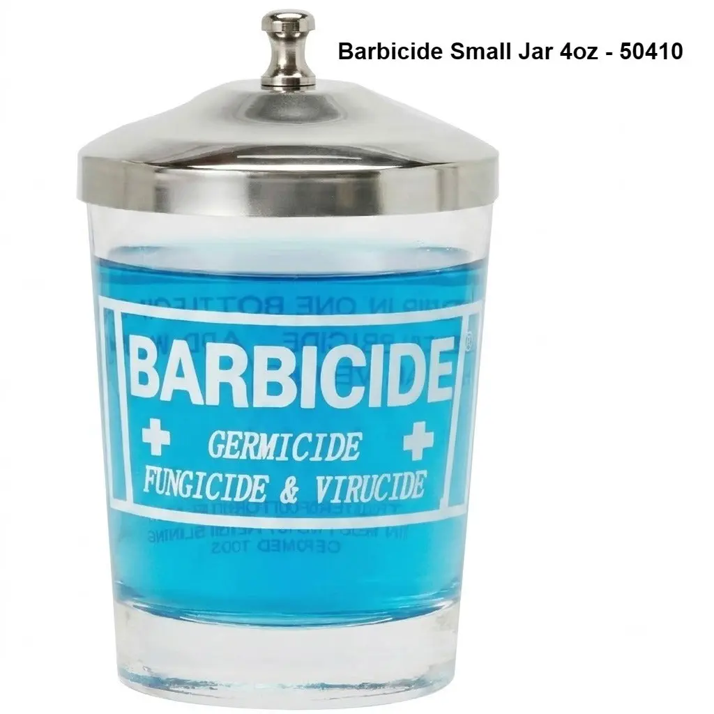 Barbicide Disinfectant Glass Jars Barbicide Disinfectant Glass Jars