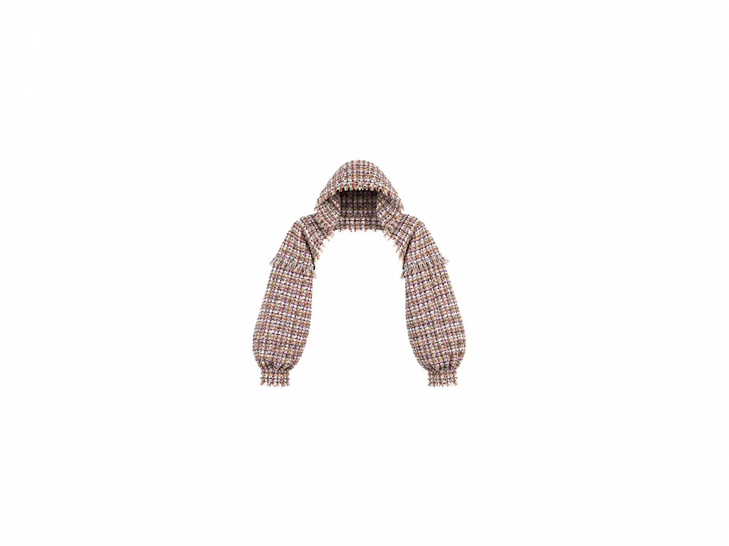 Bouclé Hooded Shrug