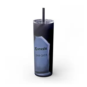 Skinny Tumbler, omegle, technology, Computer Geek Gift, Stainless Steel Tumbler, Insulated Cup, Funny Tumblr Cup