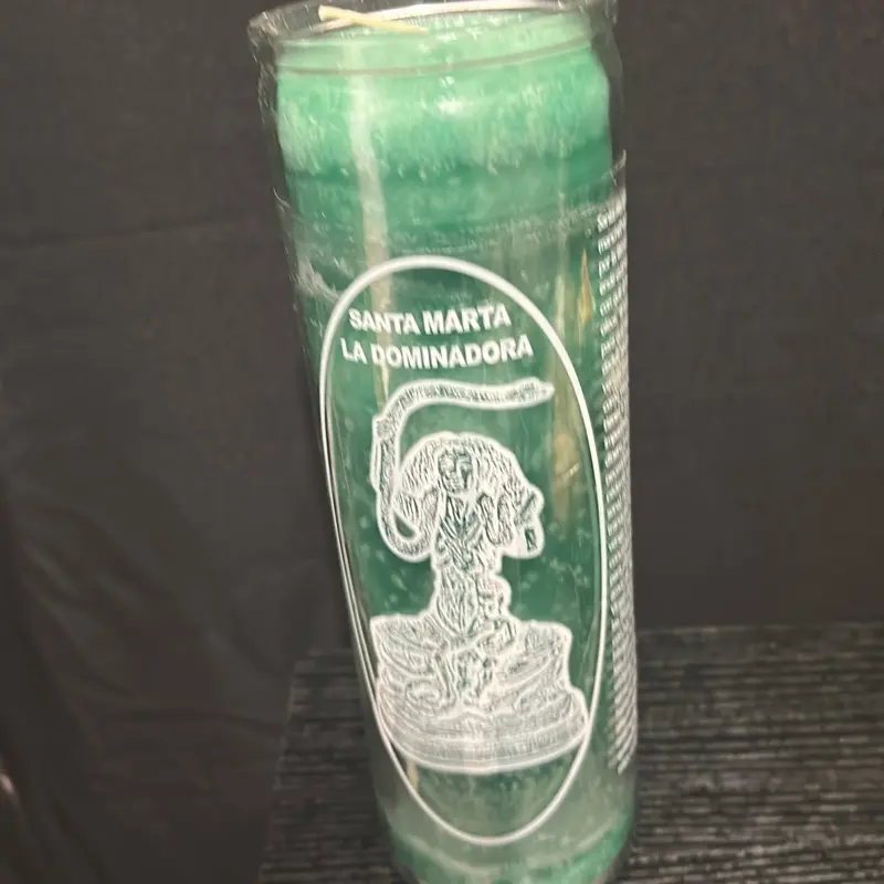 Saint Marta La Dominadora 7-Day Wax Devotional Candle - Religious Spiritual Practice Candle for Alternative Healthcare, Therapy