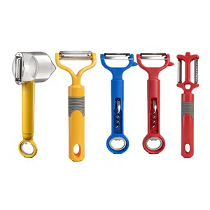 5Pcs Multi-Style,Multi-Function Peeler,Good Grips Swivel Vegetable Peeler For Veggie, Fruit, Potato, Carrot, Apple