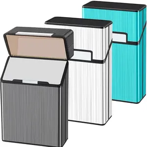 Case Box King Size 1 Pack 20 Capacity Black Silver Blue 9268 85mm Durable Light Strong Reliable Pocket Size for Cards Cash