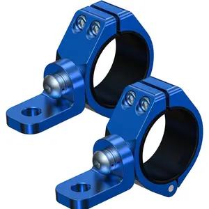 2 count Thicken Whip Light Mount CNC  Light Bar Mounts for Off-Road, 360?Adjustable UTV Whip Flag Mounting Roll Bar Clamp Fit 1.5''/1.75''/1.85''/2''/2.1'' Roll Cage