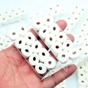 10pcs 1:12 Scale Miniature Tissue Roll Model | Realistic Toilet Paper Decor | Dollhouse Bathroom/Kitchen Accessory | DIY Tiny Home Interior Ornament | Non-Functional Decorative Miniature