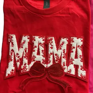 Flower mama patch tee shirt