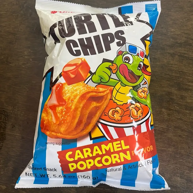 TURTLE CHIPS CARAMEL POPCORN
