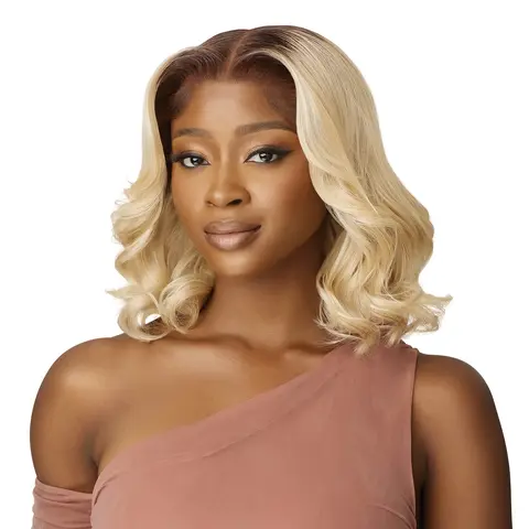 Outre Alora 13x4 HD Lace Frontal Wig, Unisex Loose Wave Heat Resistant Synthetic Hair, Glueless with Pre-Plucked Hairline & Natural Baby Hairs, Glueless Synthetic Wig, Frontal Wigs