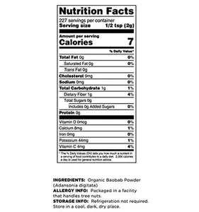 Terrasoul Superfoods Organic Baobab Fruit Powder, 12 Ounces