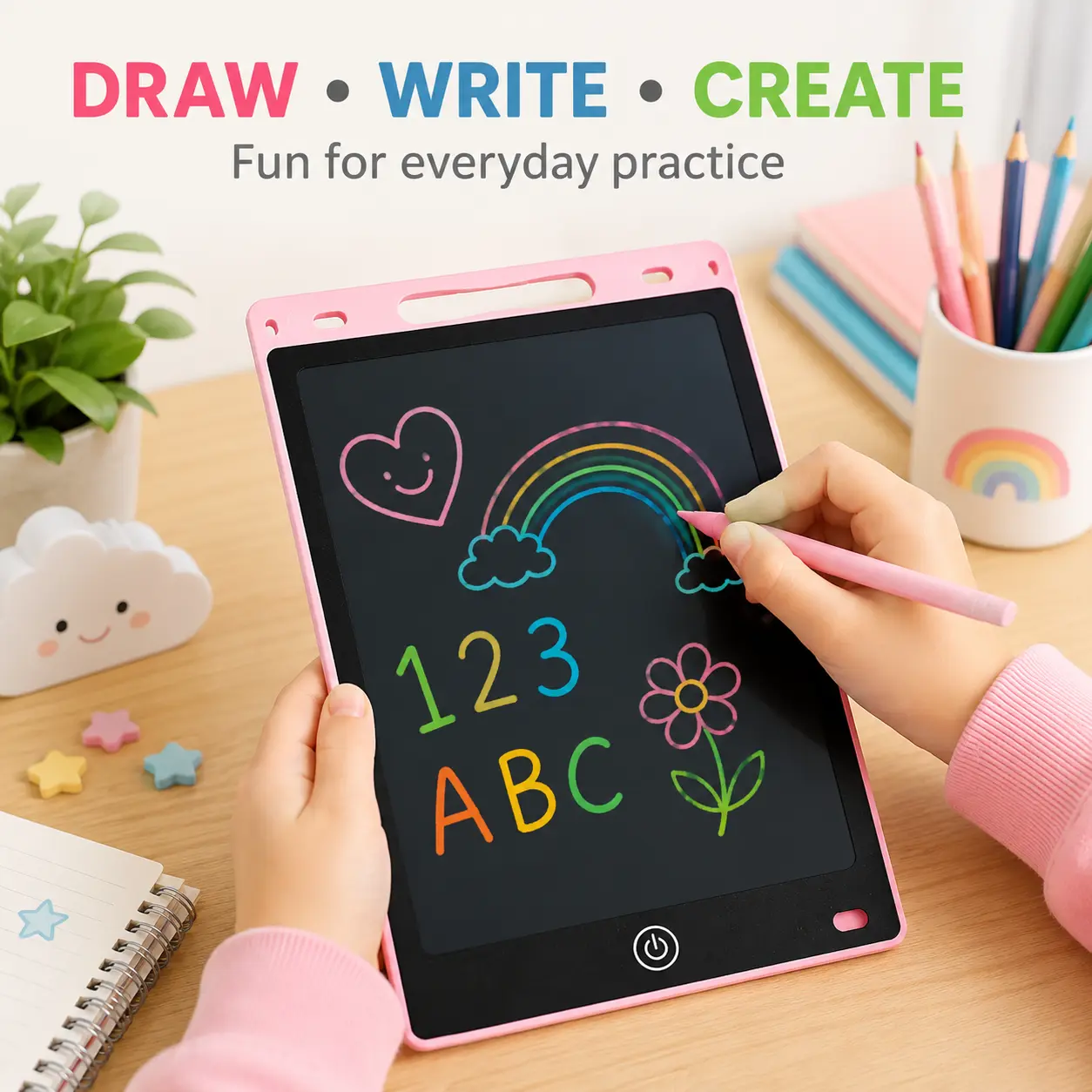 8.5 inch Unisex LCD Writing Tablet - Durable, Portable, Erasable Reusable Doodle Screen, Educational School Learning Kids Toys, Toddler Toys, Perfect Cool Gifts for Ages 3-8