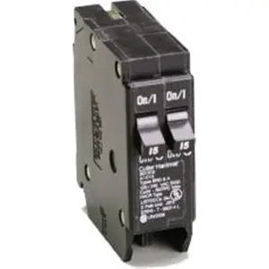 Eaton  Br Series Bd 1P Duplex Breaker 2 - 15A BD1515
