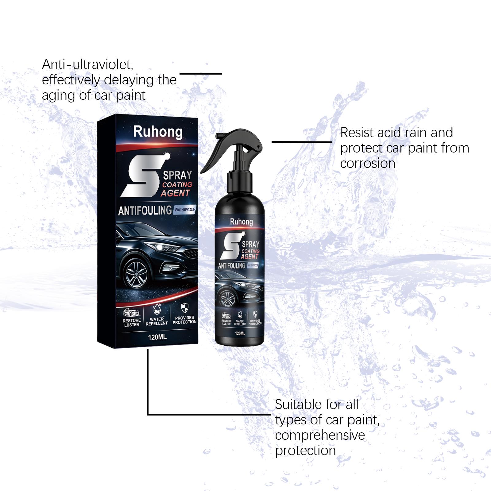 Automobile Quick Ceramic Paint Surface Coating Anti-Fouling Spray 120ml - Ultra-Gloss And Brightness - Extremely Strong Anti-Fouling And Hydrophobic Properties - Unparalleled Smoothness - Ceramic Spray Coating