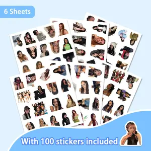 100 Pieces Trendy K-Pop Idol Group Stickers Set, Atmosphere Graffiti Decal Kit, Perfect for Fan DIY Notebooks and Phone Cases