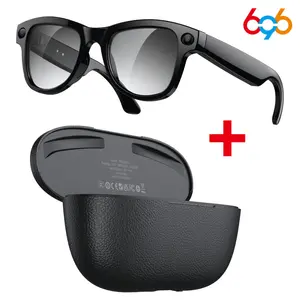 M02 Ultra AI: 800W camera, 1200P video. AI object recognition & real-time translation. Dual speakers/mics. 'Hello Xiaocheng' voice wake-up. 32GB storage. 3600mAh case charges, Touch & button controls. Multifunctional Wearable Smart Glasses