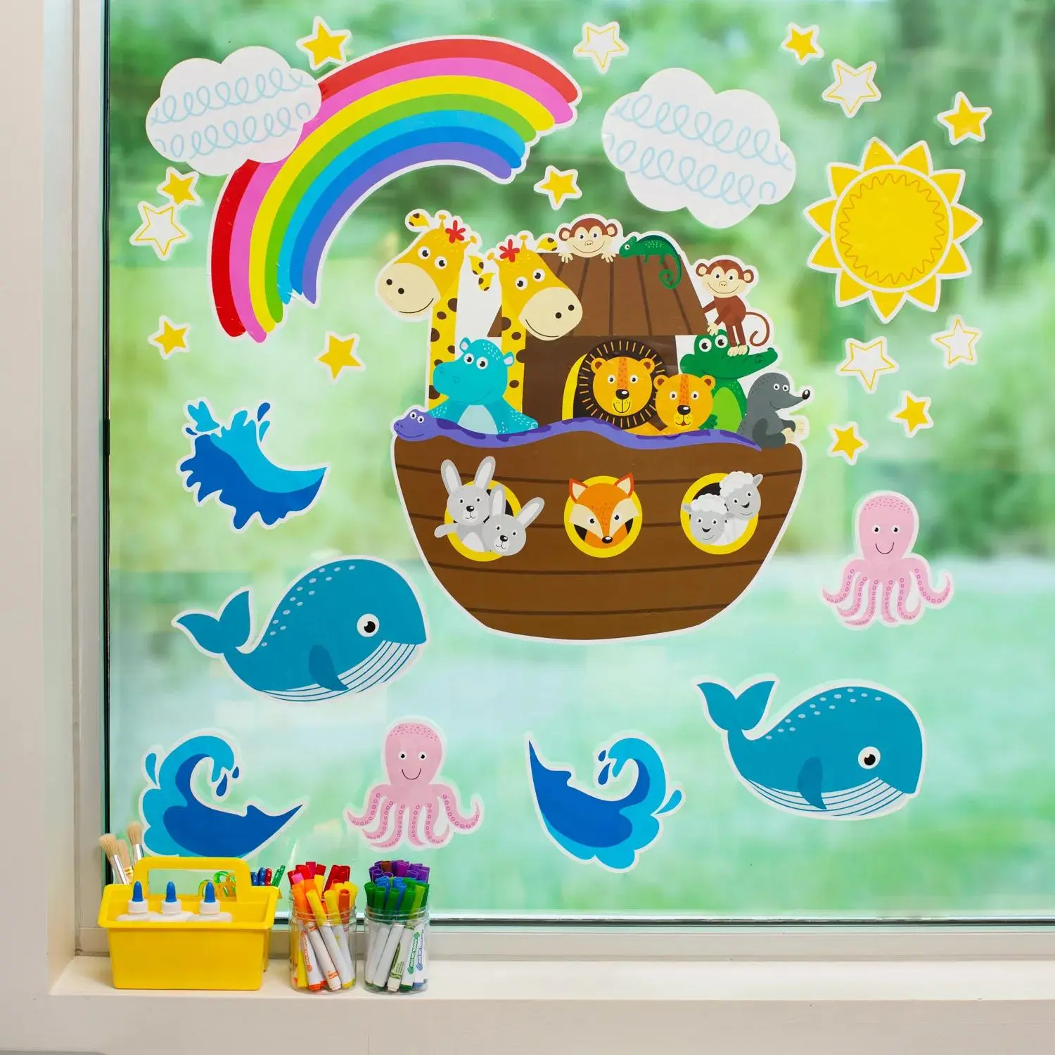 Noah's Ark Window Clings Noah's Ark Window Clings