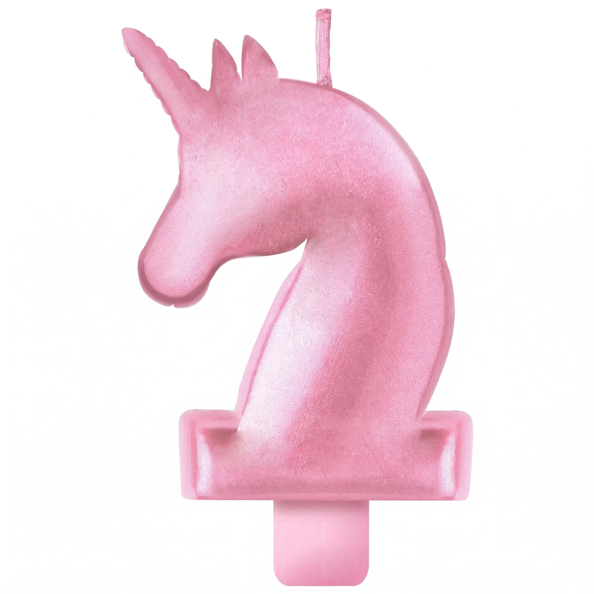 Enchanted Unicorn Wax Birthday Candle - Sparkling Pink Enchanted Unicorn Wax Birthday Candle - Sparkling Pink